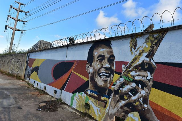 Футбольное граффити Бразилии